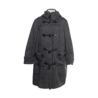 Dufflecoat (Sort, Hvid) fra Yessica by C&A Polyester, Uld