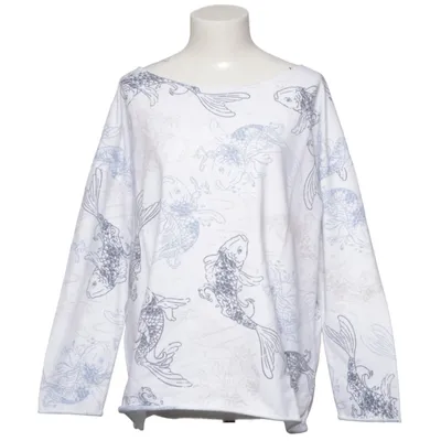 Lange mouwen shirt (Wit, Meerkleurig) van Juvia Katoen, Polyester