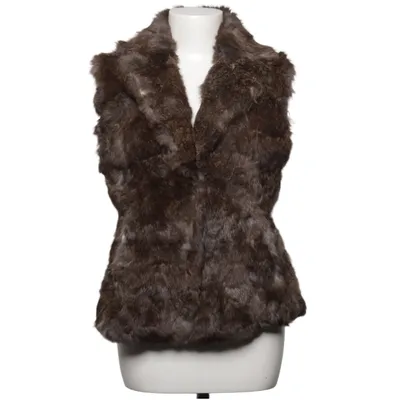 Bont gilet (Bruin) van Godske Simonsen Polyester, Konijnenbont