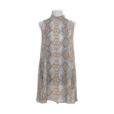 Dress (Beige, Multicolored) from Rare London Polyester