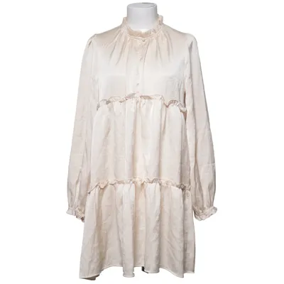Tuniek (Beige) van Visual Clothing Project Polyester, Viscose