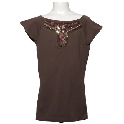 Haut (Marron) de H&M Dubster Coton, Élasthane