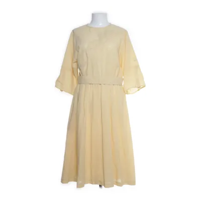 Jurk (Geel) van Vintage Polyester, Wol
