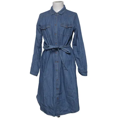 Shirt dress (Blue) from VRS Woman Cotton