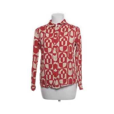 Bluse (Rød, Beige) fra Seidensticker Viscose
