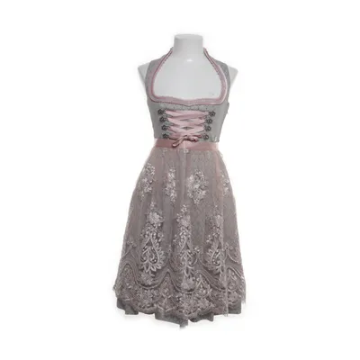 Dirndl (Grijs, Roze) van Marjo Trachten
