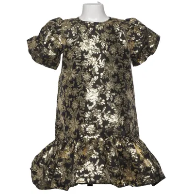 Dress (Black, Gold) from VRS Fashion Cotton, Polyester
