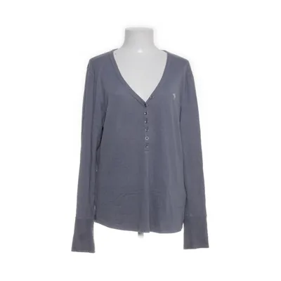 Henley shirt (Blauw, Grijs) van Abercrombie & Fitch Elastaan, Polyester, Viscose