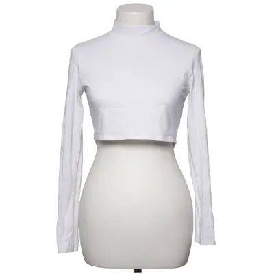 Crop top (Wit) van PrettyLittleThing Katoen, Elastaan
