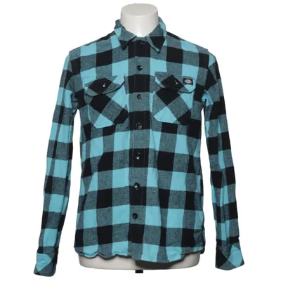 Flannel skjorte (Blå, Sort) fra Dickies Bomuld