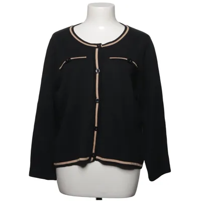 Strickjacke (Beige, Schwarz) von L'ecole National Bambus, Kaschmir, Baumwolle
