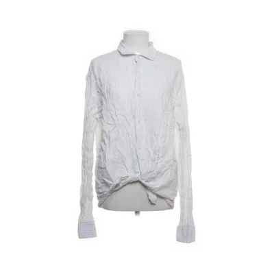 Shirt (White, Blue) from Riley Linen