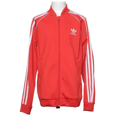 Träningsjacka (Röd, Vit) från Adidas Originals Återvunnen polyester