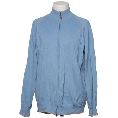 Cardigan (Blå) fra Alan Paine Kashmir, Bomuld