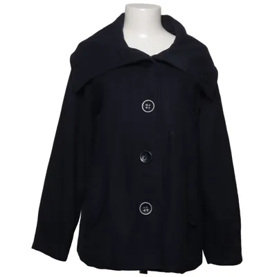 Coat (Blue) from Frk. Polyester, Viscose, Wool