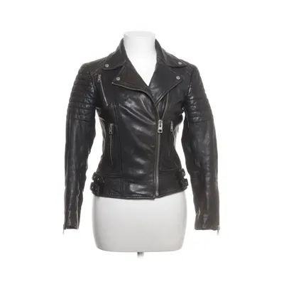 Bikerjack (Zwart) van Allsaints Katoen, Leer, Viscose