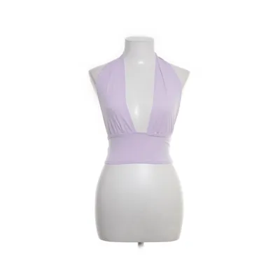 Halter neck top (Purple) from NLY One Elastane, Polyester