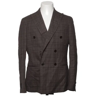 Blazer (Brown) from These Glory Days Cotton, Linen, Polyester, Viscose, Wool