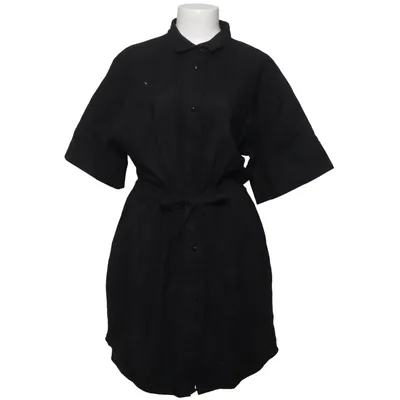 Shirt dress (Black) from Outhorn Cotton, Linen