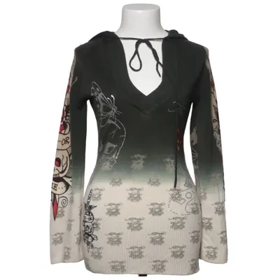Hoodie (Green, Beige, Multicolored) from Ed Hardy by Christian Audigier