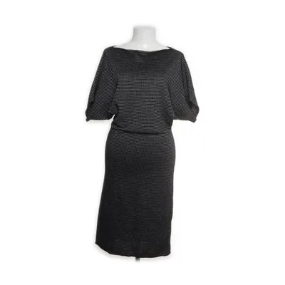Jurk (Zwart, Meerkleurig) van Sarah Pacini Merinowol, Metallvezel, Polyester, Viscose