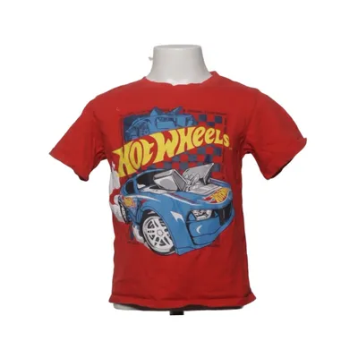 T-shirt (Red, Multicolored) from Hot Wheels Cotton