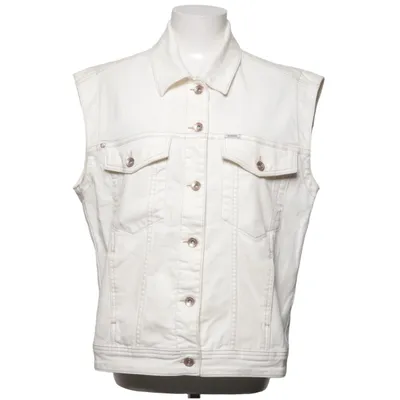 Gilet en jean (Blanc) de Garcia Coton, Élasthane