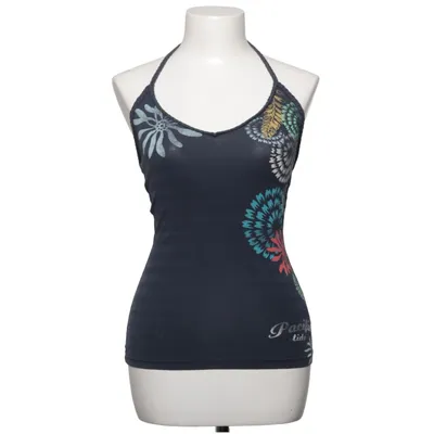 Halternecktopp (Blå, Flerfärgad) från L.O.G.G by H&M Bomull, Elastan