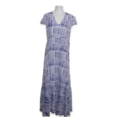 Robe longue (Bleu, Blanc) de United Colors of Benetton Coton, Lin