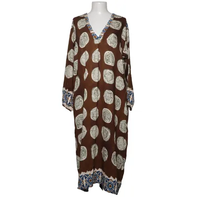 Kaftan (Bruin, Blauw, Wit) van Marta Nylon, Viscose