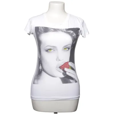T-shirt (Hvid, Sort, Rød) fra Crazy Daisy Elastan, Viscose