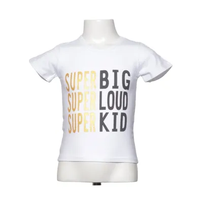 T-shirt (Blanc, Jaune, Noir) de Catpapa Polyester