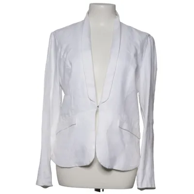 Blazer (White) from Timeout Linen, Polyester, Viscose