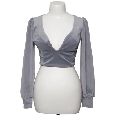 Crop top (Grijs) van L&S Elastaan, Polyester