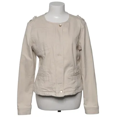 Veste en jean (Beige) de Flash Jeans Coton, Élasthane, Polyester