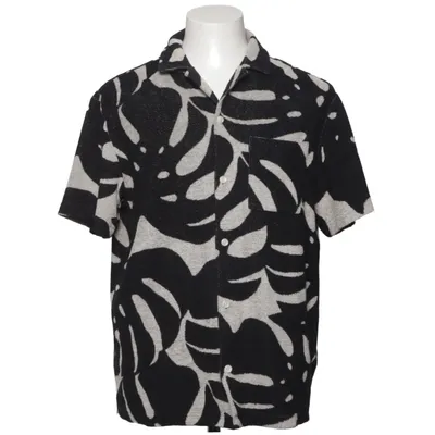 Kortärmad skjorta (Svart, Vit) från H&M Man Bomull, Polyester