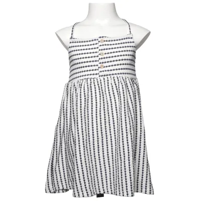 Dress (White, Blue) from Koton Baby Cotton, Elastane, Polyester, Viscose