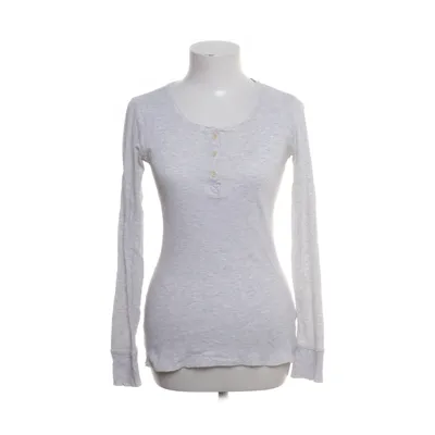 Henley T-shirt (Grå) fra L.O.G.G by H&M Bomuld, Viscose