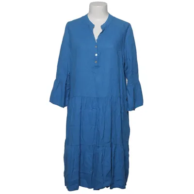 Jurk (Blauw) van Julia Wang Linnen, Viscose