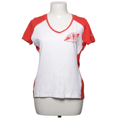 T-shirt (Blanc, Rouge) de Uefa Coton, Élasthane