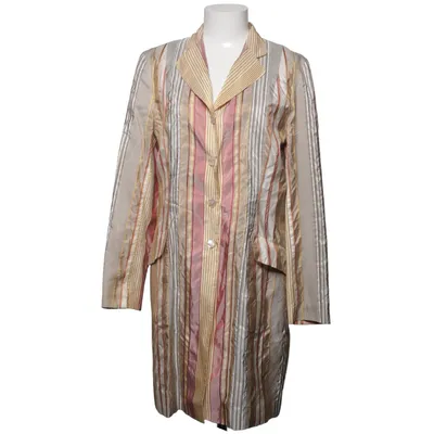 Blazer (Beige, White, Multicolored) from Renard Silk