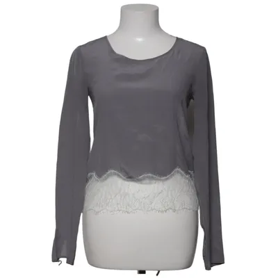Blouse (Gray, White) from Wilfred Silk