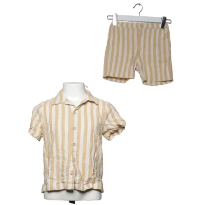 Set (Beige, White) from Rikiki Cotton, Linen