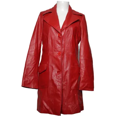 Läderkappa (Röd) från Broch Leather Skinn