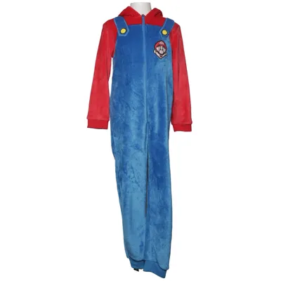 Mjukisdräkt (Blå, Röd, Flerfärgad) från Super Mario Elastan, Polyester