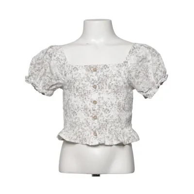 Crop top (White, Green) from Newbie by KappAhl Organic cotton