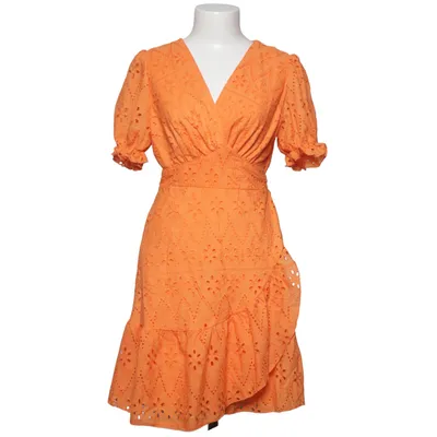 Wrap dress (Orange) from Simplee Polyester