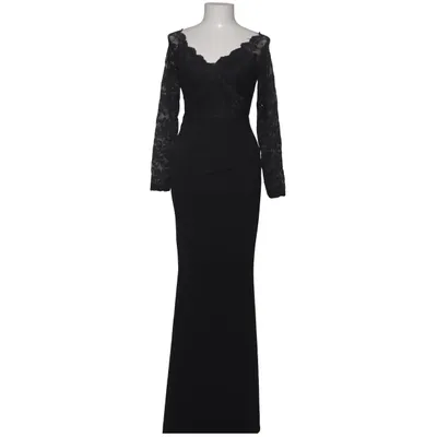 Evening gown (Black) from Goddiva Elastane, Nylon, Polyester