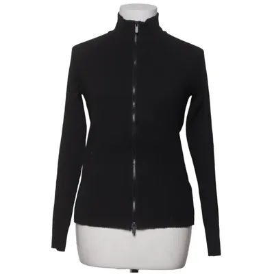 Cardigan (Noir) de H&M Basic Coton, Élasthane, Polyester
