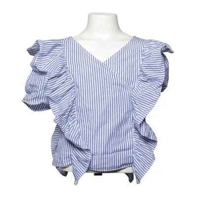 Top (Blue, White) from Zara Cotton